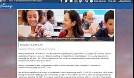 
							         Educator Licensure - Nevada Department of education - State ...								  
							    