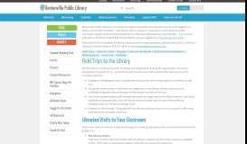 
							         Educator Resource Page - Bentonville Public Library								  
							    