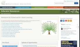 
							         Educator Resources | National Archives								  
							    
