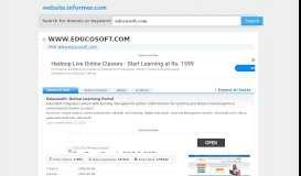
							         educosoft.com at WI. Educosoft: Online Learning Portal								  
							    