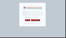 
							         Edugate ( Portal ) - Arab American University ( AAUP ) - Login								  
							    