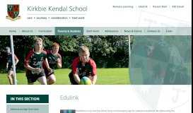 
							         Edulink | Kirkbie Kendal School								  
							    