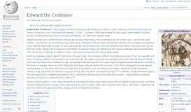 
							         Edward the Confessor - Wikipedia								  
							    