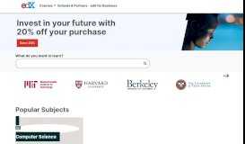 
							         edX | Free Online Courses by Harvard, MIT, & more								  
							    