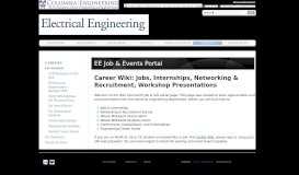 
							         EE Job & Events Portal | Electrical Engineering - Columbia EE								  
							    