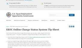 
							         EEOC Online Charge Status System Tip Sheet								  
							    