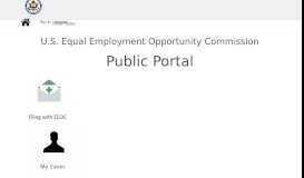 
							         EEOC Public Portal								  
							    