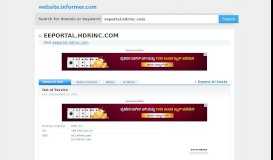 
							         eeportal.hdrinc.com at Website Informer. HDR. Visit Eeportal HDR Inc.								  
							    