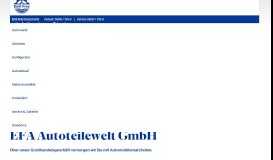 
							         EFA Autoteilewelt GmbH – EFA Autoteilewelt GmbH								  
							    