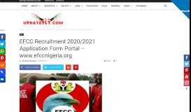 
							         EFCC Recruitment 2018/2019 | Requirements and How to Apply for ...								  
							    