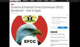 
							         EFCC Recruitment, Jobs, and Vacancies - Here's How To Apply								  
							    