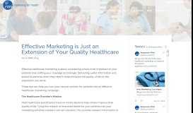 
							         Effective Marketing is an Extension of Your Quality Healthcare | RMI ...								  
							    