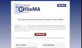 
							         eFileMA | Massachusetts Court System								  
							    