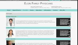 
							         EFP Providers - Elgin Family Physicians								  
							    