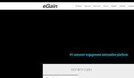 
							         eGain: Digital Customer Engagement, Knowledge Management, Live ...								  
							    