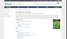 
							         EGLE - Information for Employees - State of Michigan								  
							    