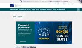 
							         EGNOS User Support: HOME								  
							    