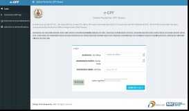 
							         eGPF | Online Portal for GPF Status								  
							    