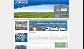 
							         eGrain : Providing Electronic Documents For The Grain Industry								  
							    