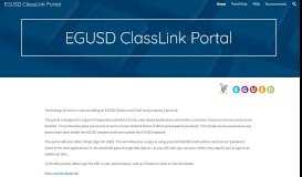 
							         EGUSD ClassLink Portal - Google Sites								  
							    