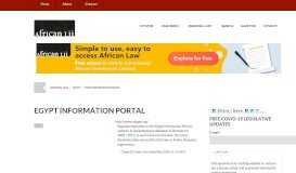 
							         Egypt Information Portal | African Legal Information Institute								  
							    