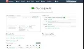 
							         ehaj.haj.gov.sa - urlscan.io								  
							    