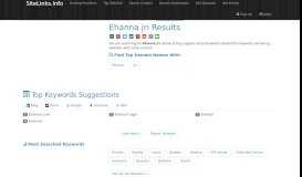 
							         Ehanna jri Results For Websites Listing - SiteLinks.Info								  
							    