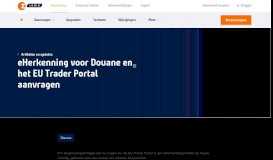
							         eHerkenning voor Douane en het EU Trader Portal aanvragen bij Z login								  
							    