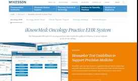 
							         EHR for Oncology Practices | McKesson								  
							    