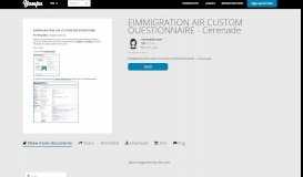 
							         EIMMIGRATION AIR CUSTOM QUESTIONNAIRE - Cerenade								  
							    