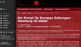 
							         Ein Portal für Europas Zeitungen – Hamburg ist dabei – Stabi-Blog								  
							    