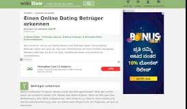 
							         Einen Online Dating Betrüger erkennen – wikiHow								  
							    