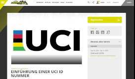 
							         Einführung einer UCI ID Nummer - iXS Downhill Cup								  
							    