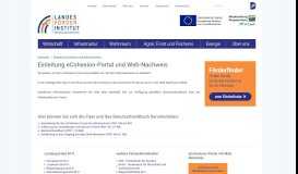 
							         Einleitung eCohesion-Portal und Web-Nachweis - LFI MV								  
							    