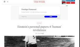 
							         Einstein's personal papers: 6 'human' revelations - The Week								  
							    