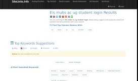 
							         Eis mubs ac ug student login Results For Websites Listing								  
							    