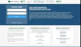 
							         EIS | UNT System: Sign In								  
							    