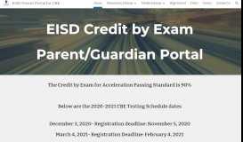 
							         EISD Parent Portal for CBE - Google Sites								  
							    