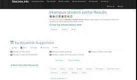 
							         Ekampus student portal Results For Websites Listing - SiteLinks.Info								  
							    