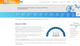 
							         Ektron CMS Solutions and Services - Raybiztech								  
							    