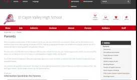 
							         El Cajon Valley High School - Parents								  
							    