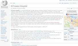 
							         El Camino Hospital - Wikipedia								  
							    