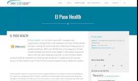 
							         El Paso Health - Texas Association of Community Health Plans								  
							    