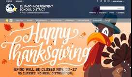 
							         El Paso Independent School District / Homepage								  
							    