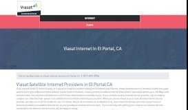 
							         El Portal, CA - Viasat Satellite Internet Service								  
							    