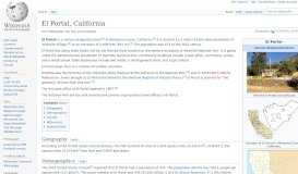 
							         El Portal, California - Wikipedia								  
							    