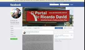 
							         El Portal de Ricardo David - Posts | Facebook								  
							    
