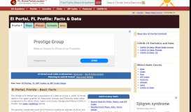 
							         El Portal, FL Profile: Facts & Data - Florida Gazetteer								  
							    