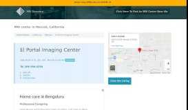 
							         El Portal Imaging Center - Merced CA - 209-384-4250 - MRI Directory								  
							    