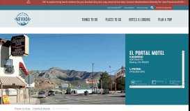 
							         El Portal Motel | TravelNevada								  
							    